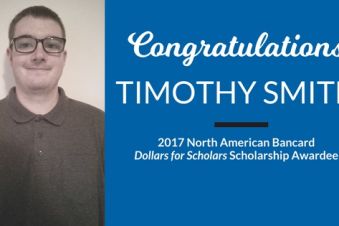 Congratulations to our NAB Scholarship Winner, Timothy Smith!